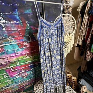 Spell & The Gypsy Boho Blue Sundress, Size XS